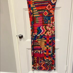 FARM Rio Multicolor Geometric Maxi Dress